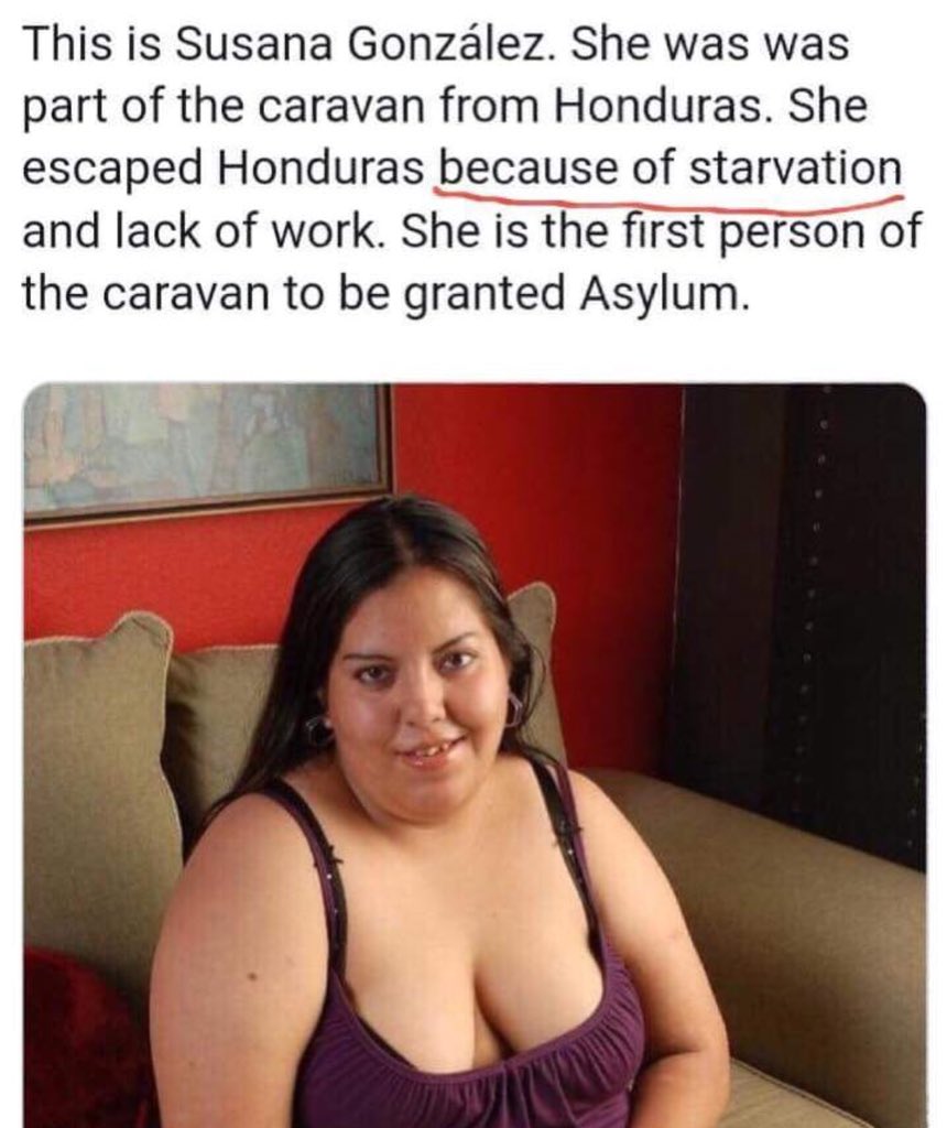 I wonder what she is starving for....