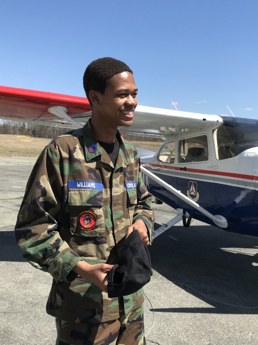 CCSCAP's tweet photo. Awesome day for O-Flights! Thanks to Capt Burgos-Ramos, our Orientation Pilot. Cadets had fun, learned a lot. @MDWG_CC @MDWGCAP @MDCAPGP3 https://t.co/nTZ3JmTYca