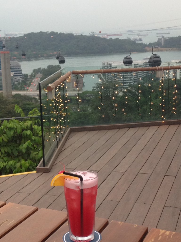 myrtle57's tweet photo. Great views of #Sentosa from #Dusk #SingaporeCableCar at #MtFaber #SingaporeSling @VisitSingapore @Travelfoxuk https://t.co/Ny46bB4S0b
