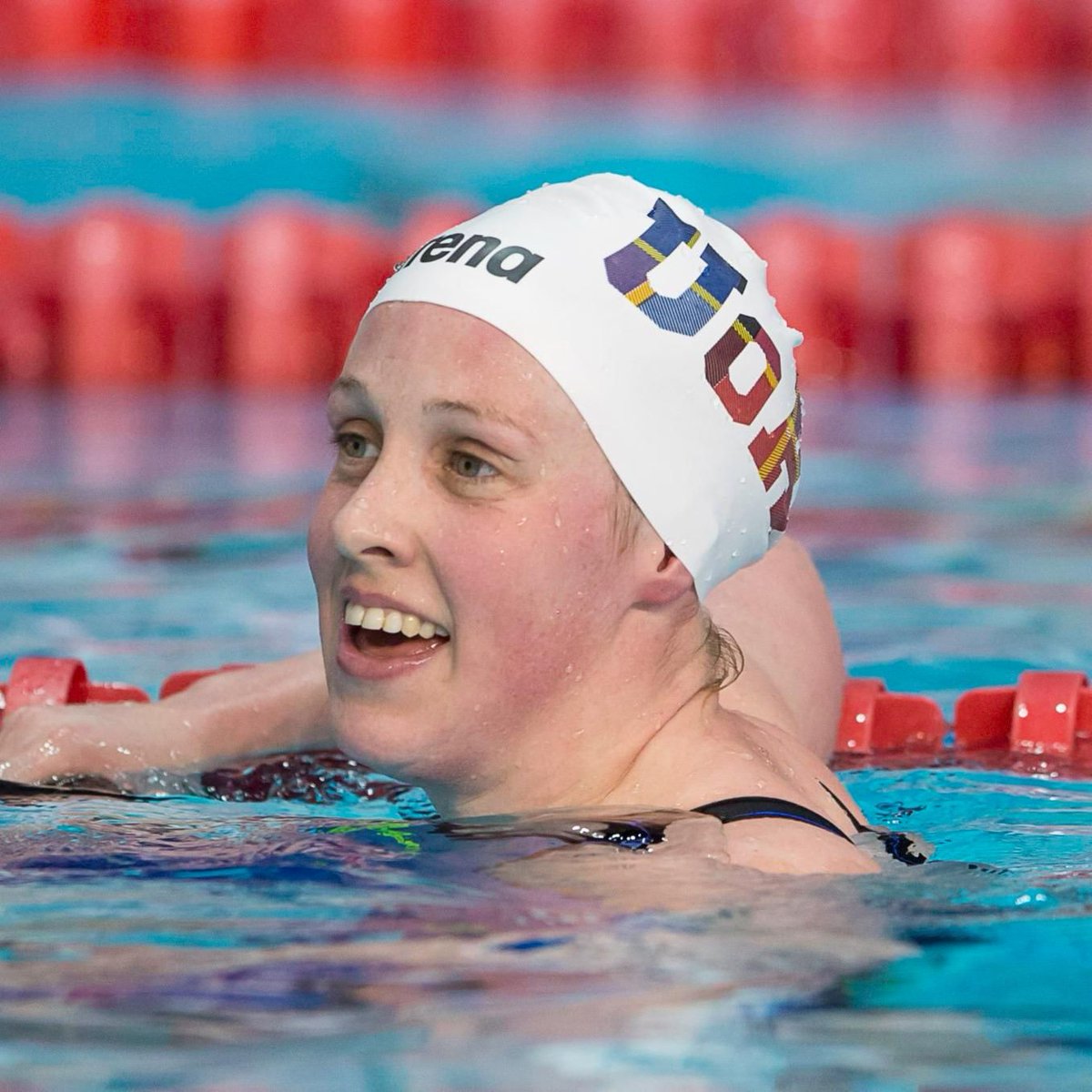 aberdeenuni's tweet photo. Best of #AbdnFamily luck to @HannahMiley89 competing in the #GC2018 200m Butterfly today! #BackBlueGetGold #OneTeam #GC2018Swimming https://t.co/taxByUnHT3