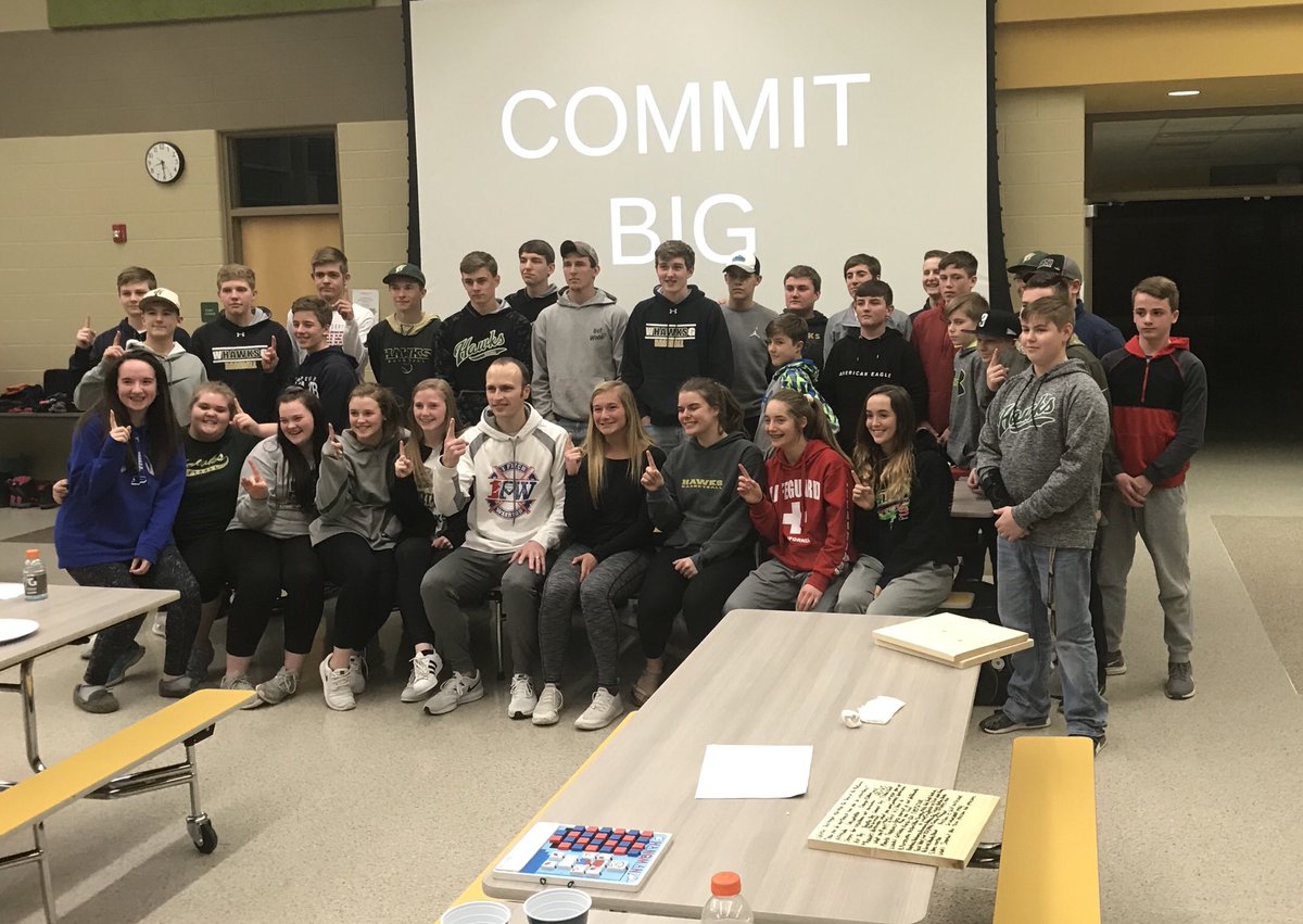 HawksDugoutClub's tweet photo. #CommitBig https://t.co/1Ku6bJoOg6