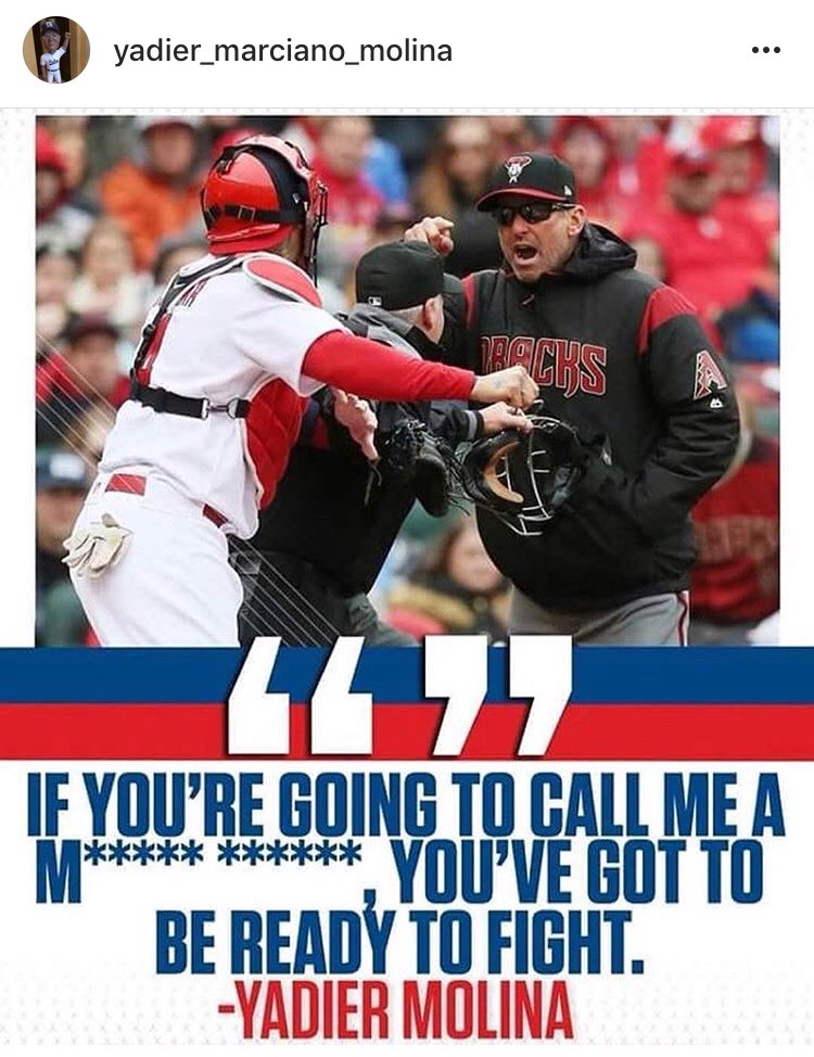 CardsNation13's tweet photo. Yadier Molina’s most recent Instagram. https://t.co/jRqyflKWaN