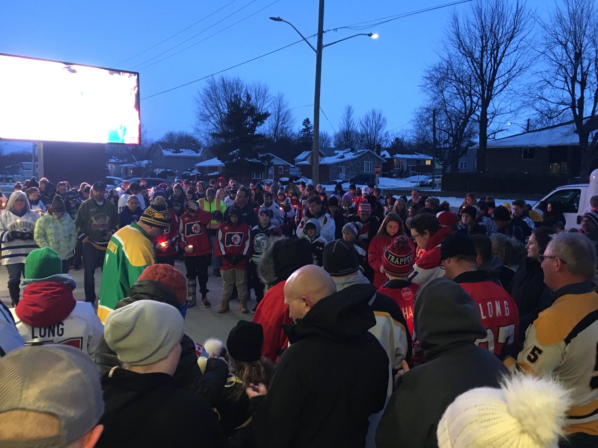 #PrayersforHumboldtBroncos from <a href="/cityofnorthbay/">City of North Bay</a> hockey community. <a href="/VoodoosNOJHL/">Powassan Voodoos</a> <a href="/nulakers/">Nipissing Lakers</a> <a href="/OHLBattalion/">North Bay Battalion</a> @2002TRAPPERS <a href="/NBayNorthStars/">NorthBay North Stars</a> <a href="/NBTrappers/">North Bay Trappers</a> <a href="/NBTrappersAAA/">NBMidgetTrappersAAA</a> <a href="/NBIceboltz/">North Bay Ice Boltz</a> WFMHA NDA Hockey @ndppaems <a href="/NorthBayPolice/">North Bay Police</a>