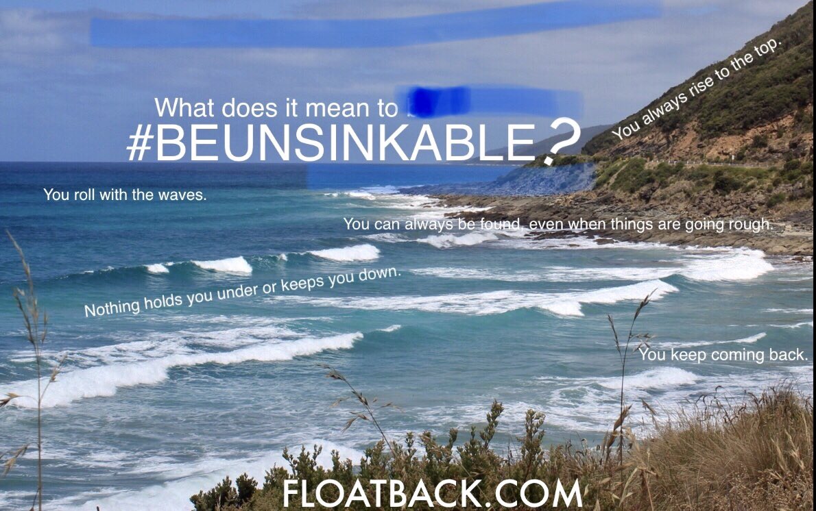 floatback's tweet photo. #beunsinkable https://t.co/ew6pLO2N5S
