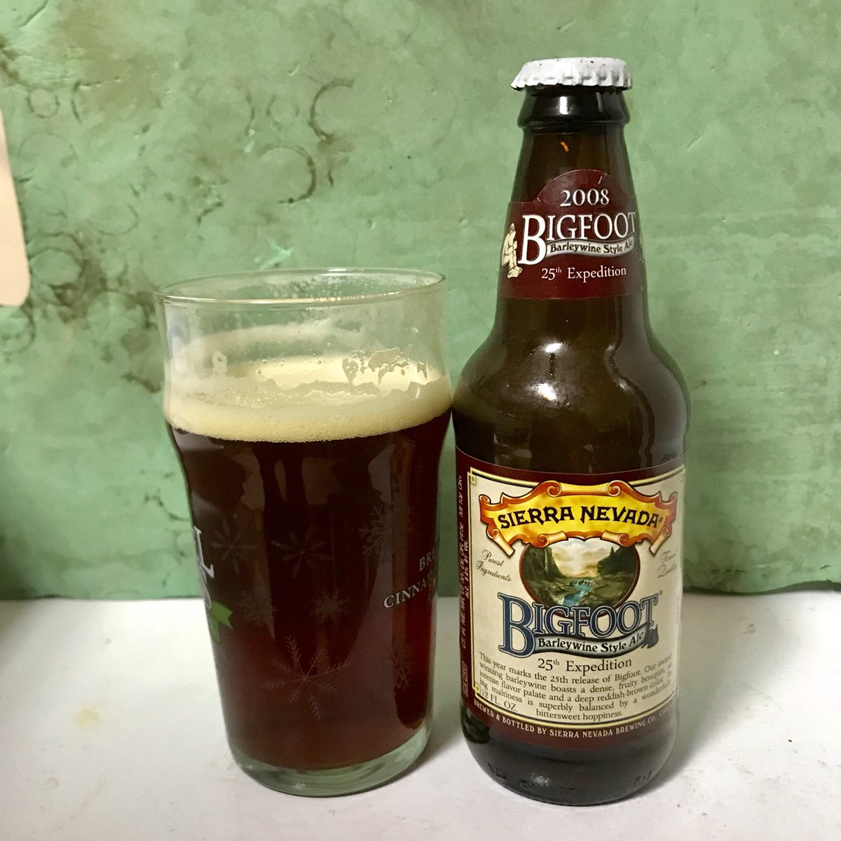 2008 Bigfoot from <a href="/SierraNevada/">Sierra Nevada Beer</a>
#BecauseReasons 
Wish they had made 2018 a special version too - check out that head retention, extra hoppy!
