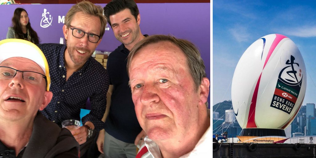 ForvisMazarsHK's tweet photo. @warnelid and Matthew Fellmeth from #Mazars #Corality were in town for the HK Rugby 7s 2018! They enjoyed the great event alongside with @MazarsHK Managing Director Stephen Weatherseed, Ben Pape, and many other guests. What a memorable sporting weekend it was! #HK7s #hongkong https://t.co/FvlVhvSpR8