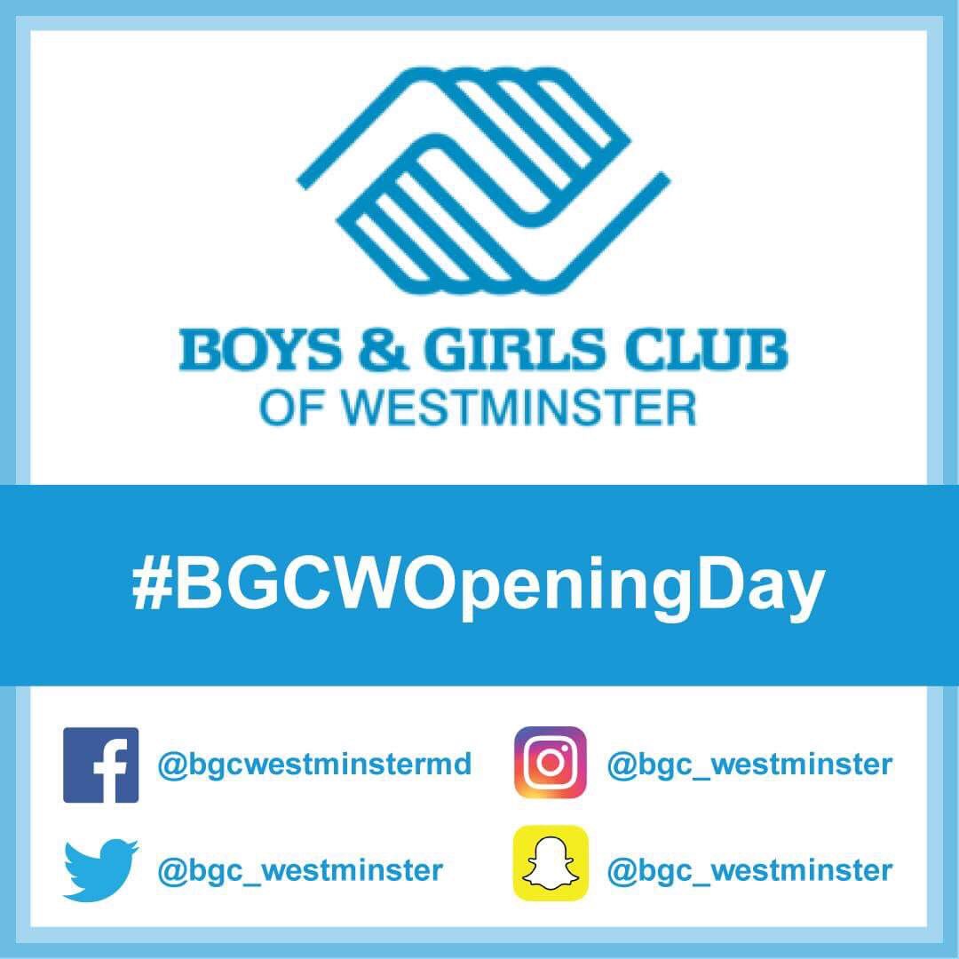 Make sure to add us on our other accounts! #BGCWOpeningDay