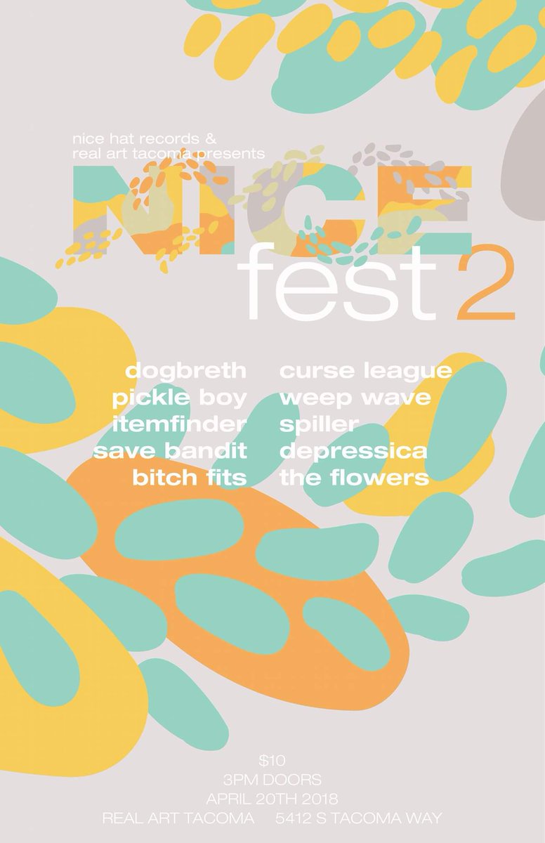 CurseLeague's tweet photo. We're playing the 2nd annual #NiceFest at @RealArtTacoma with a bunch of cool bands! https://t.co/yShJqNPd4L
