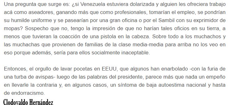 SitssaBarloven's tweet photo. Una pregunta a todos los venezolanos profesionales de carrera que están lavando pocetas en otros países.
Mary Pili Hernández
#LoMásLeído
#SaludYVacunacionParaTodos https://t.co/Rk6s2yiF1r