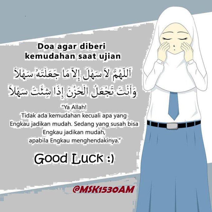 Doa Agar Diberi Kemudahan Saat Ujian - Kumpulan Doa Lengkap Sehari Hari 💕