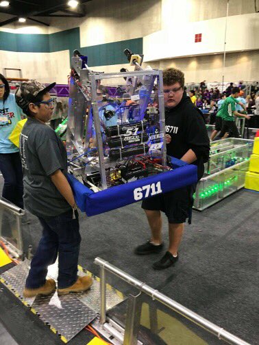 AtwaterFalcons's tweet photo. From yesterday: Great job by our “Millennial Falcons 6711” at the Robotics Competition at the Fresno Convention Center. Lots of hard working kids!! #FalconStrong https://t.co/5PBIBZ40GJ