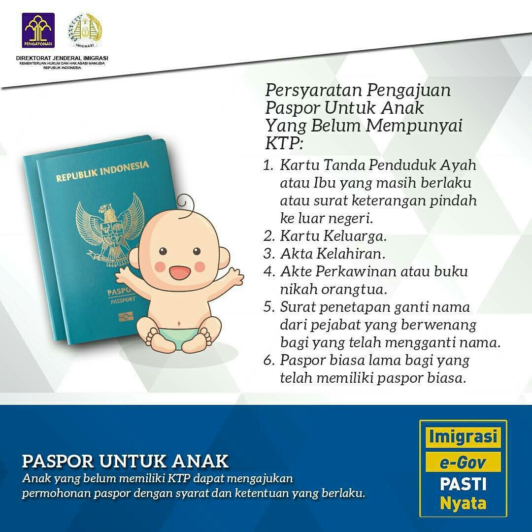 syarat pembuatan paspor anak