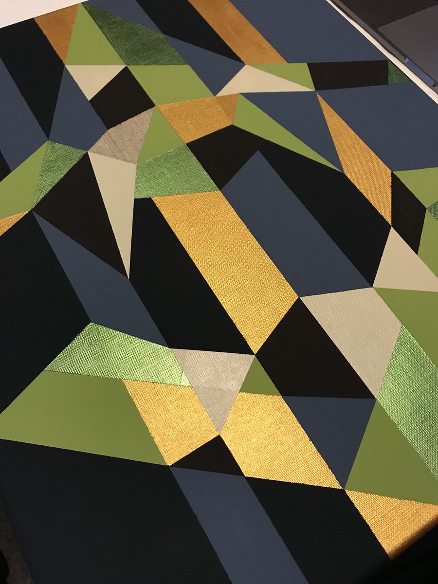 Katy_KBAM's tweet photo. #wip #studiotime #dronedreams #camouflage #geometricart #surveillance #abstraction #painting #australianart #australianartist #divinetherapy #geometric #dazzle #katymutton #studiotime #ancastudio #ancastudios #ancaartist @ANCA_Inc #cbrarts https://t.co/DyPnKC2mJg