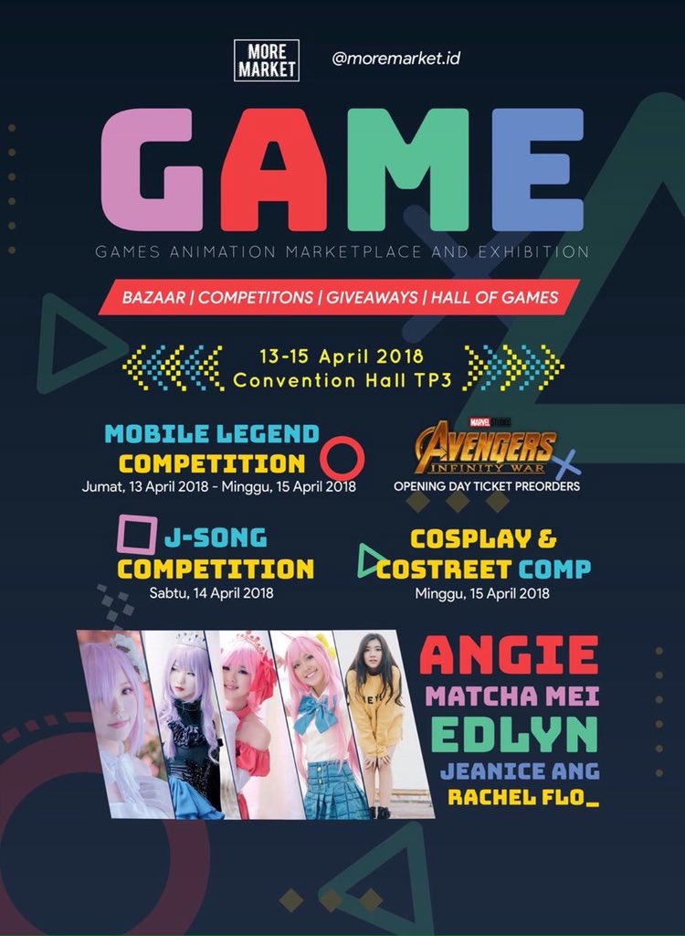 Nantikan kami <a href="/YOTSurabaya/">YoungOnTop Surabaya</a> bersama moremarket.id di acara GAME pada 13-15 April 2018, Convention Hall TP3 Surabaya