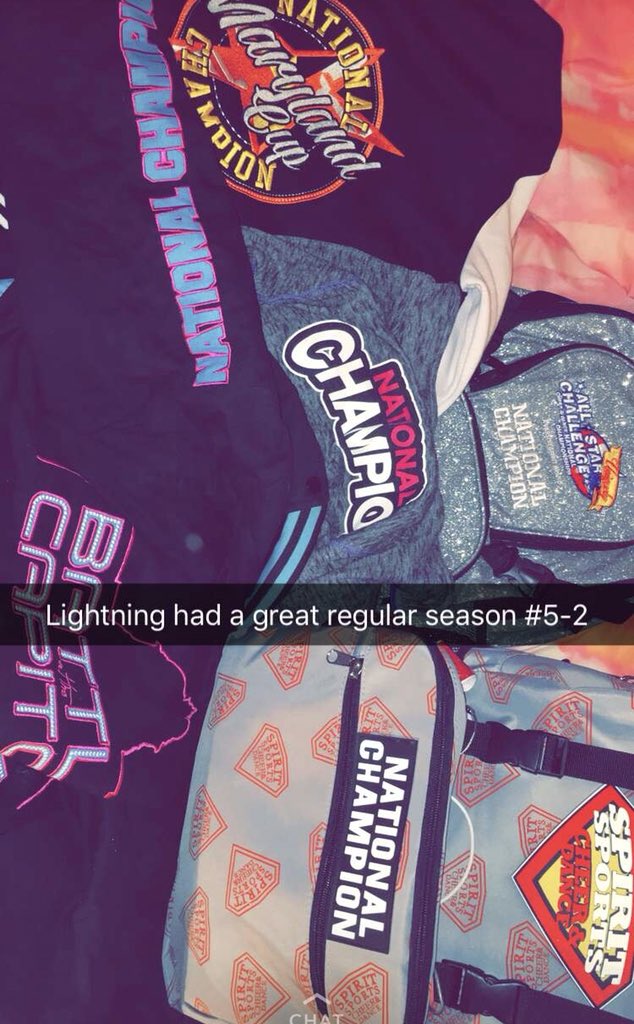 julia_sell_'s tweet photo. Ending the regular season as 5x Natty Champs and 2x Level 3 Grand Champs💙⚡️ #lightningstikes #nextstoporlando https://t.co/738E4DPerb