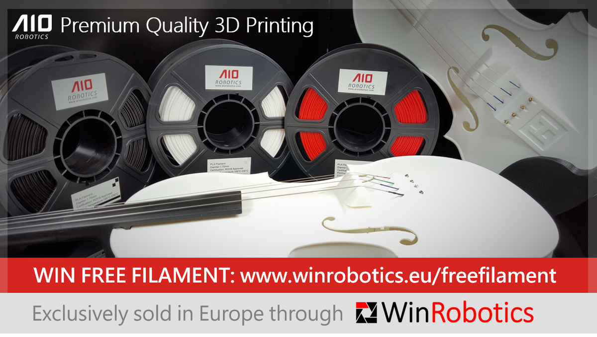 WinRobotics's tweet photo. 3D Printing in Premium Quality! DAILY FREE FILAMENT GIVEAWAY! WIN FREE FILAMENT (Germany only): https://t.co/aytMvZt0qs #3DPrinting #Filament #WinRobotics #AIORobotics https://t.co/QW3juchfan
