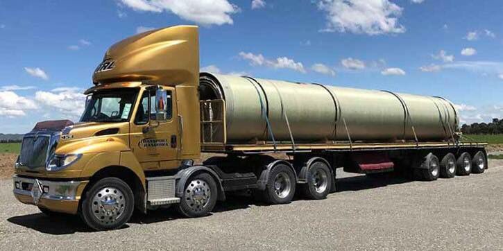 annalarkin_work's tweet photo. @SRWater Be aware of trucks carrying irrigation pipes up to 1.6m in diameter and 13m long. It’s part of the delivery for the Macalister Irrigation Modernisation Project and will continue at the rate of about 15 trucks per day for two months. https://t.co/JQWPKJTWDg