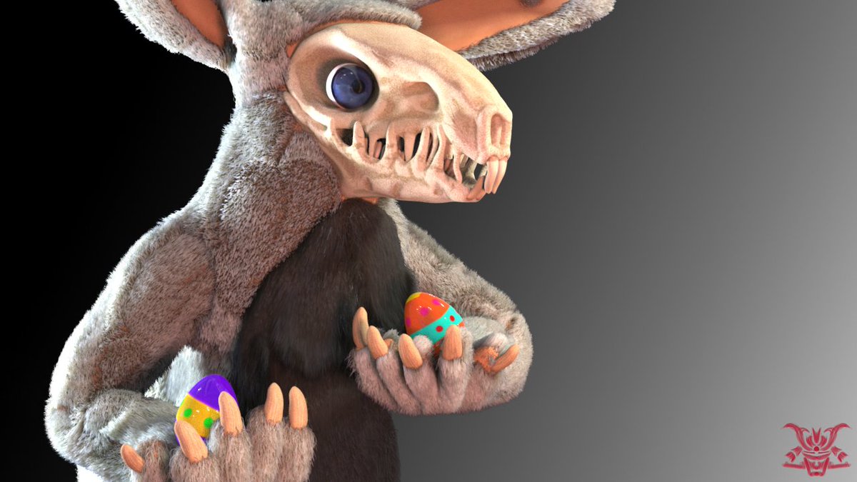 PaburoVIII's tweet photo. Eastern Bunny made with #ZBrush and #Keyshot original concept by Stephanie Ginther #gameart #gameartist #artistforhire #3dartist #games #monsters #conceptart #artofsculpting #fur #animals #bunny #estern #EasterBunny #horror #terror #artofdrawing #pixologic #easternegg https://t.co/53WnhyuUs5