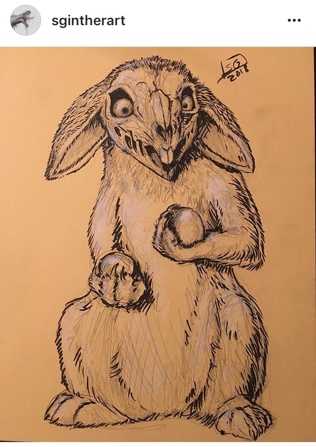 PaburoVIII's tweet photo. Eastern Bunny made with #ZBrush and #Keyshot original concept by Stephanie Ginther #gameart #gameartist #artistforhire #3dartist #games #monsters #conceptart #artofsculpting #fur #animals #bunny #estern #EasterBunny #horror #terror #artofdrawing #pixologic #easternegg https://t.co/53WnhyuUs5