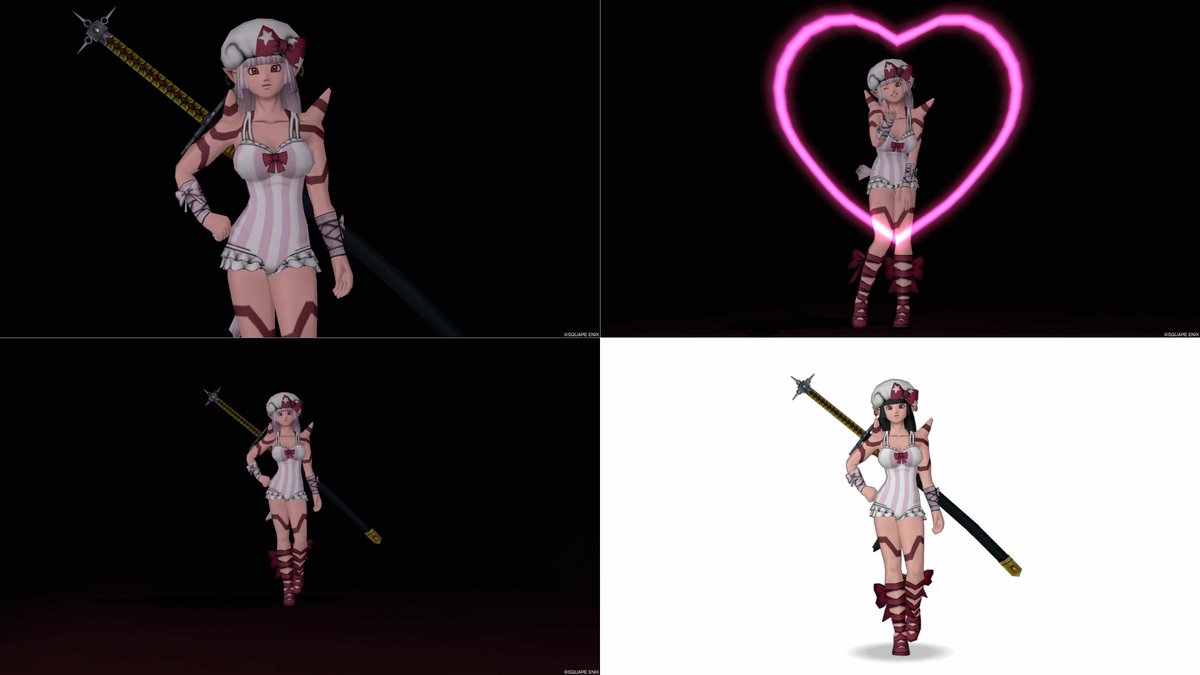 かんぱち 黒背景撮影ポイント情報 ショコラフォンテヌ城 クエストのリプレイによって入れる特殊な場所で 髪色が強制的にオーロラになるため注意 逆にオーロラの髪色で写真を撮りたい等の時に無料で使える 黒い範囲は広いが 油断すると床の赤っぽい色