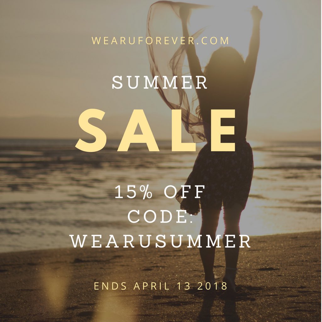 wearuforever's tweet photo. Summer is coming... we can feel it! 15% off until Friday the 13th of April 2018

#specialoffer #discount #discountcode #fashiondiscount #summerdiscount #wearusummer #wearuforever #wearuforeverdotcom #onlineshopping #shoponline #fashion #trends #style #beachwear #summersale #sale https://t.co/DKwqnXIEZn