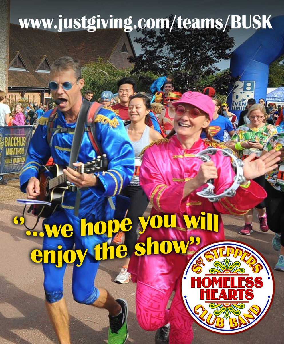 BUSK68's tweet image. Catch Sgt Steppers at the @BrightonMarathn running/playing the round the 10k then we&apos;ll support the Marathon runners.  Our last run and rehearsal before our EPIC @LondonMarathon.  Raising money for the homeless @stepbystep1989 and @crisis_uk    justgiving.com/teams/BUSK