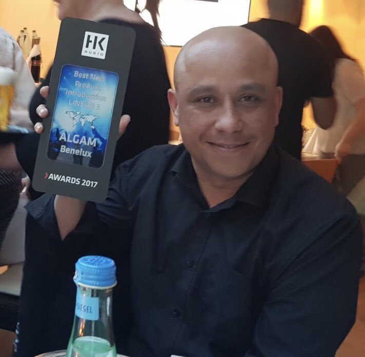 RowdyLemaire's tweet photo. We received the Best New Product Introduction Award from #HKAudio for the #Linear3 System with @AlgamBenelux #TheSoundmakers #ProAudio #soundsystem #marketing #sales https://t.co/6gjqCpu5GC