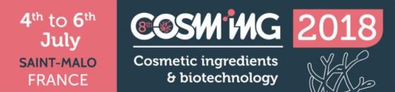 RennesAtalante's tweet photo. #COSMING2018 du 4 au 6 juillet à #SaintMalo ! Le programme est en ligne et les inscriptions sont ouvertes pour le #colloque ingrédients #cosmétiques et #biotechnologies Informations et inscriptions : https://t.co/zlKmuyLVnm https://t.co/hNrXEHYPEA