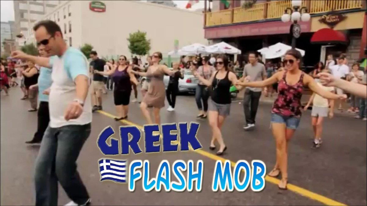 OURWORLD_TV's tweet photo. Nothing Like some Greek Dancing,Opa!Check out a Flash Mob that took place in Canada, check it out ▶️ https://t.co/cgMraWm6Bi #Greek #GreekEaster #Zorba #Flashmob #Friday #Dancing #TravelTuesday #travel #tourism #Pasga #MondayMotivation #vlog #happy 😀❣️ https://t.co/QRdjrr4Hpx