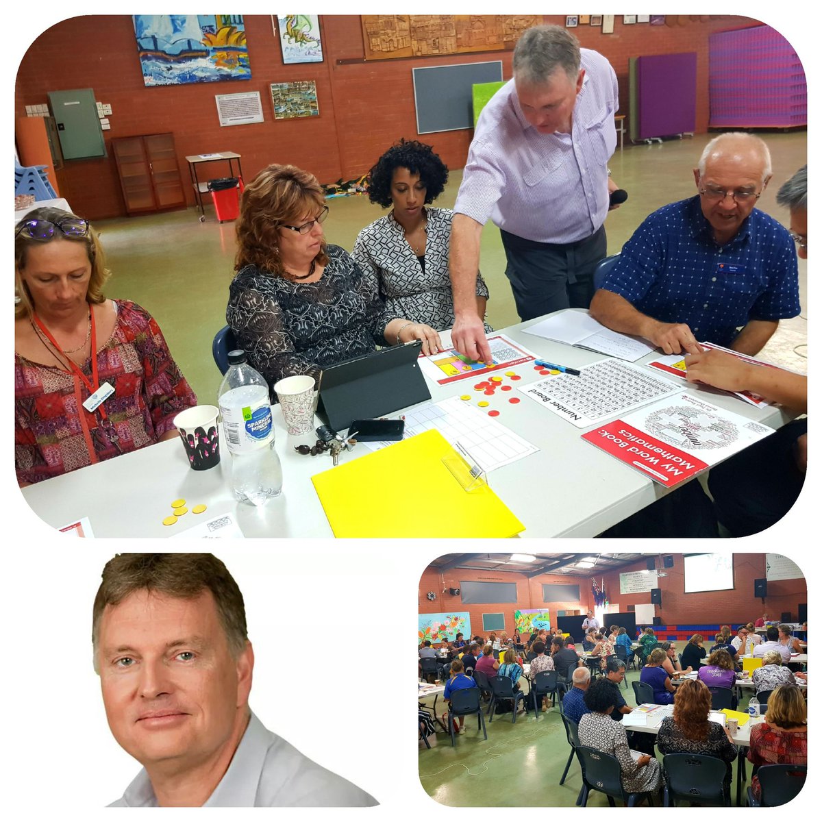 ECE, secondary and consultant teachers all learning together about the literacies of maths from Dr Paul Swan. Adding to our school's maths menu! @TDS_SS_CO @WAprincipals #informandinspire #TDS2018_2019