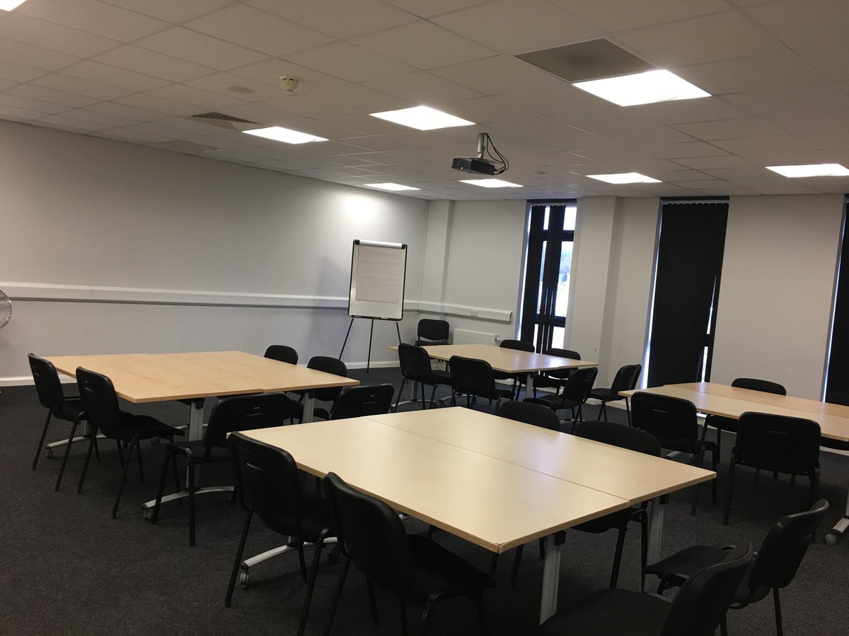 Our Global suite, in a classroom set up for a course that's run every week with us. Looking for somewhere to hold events or courses regularly?  Give us a call today!