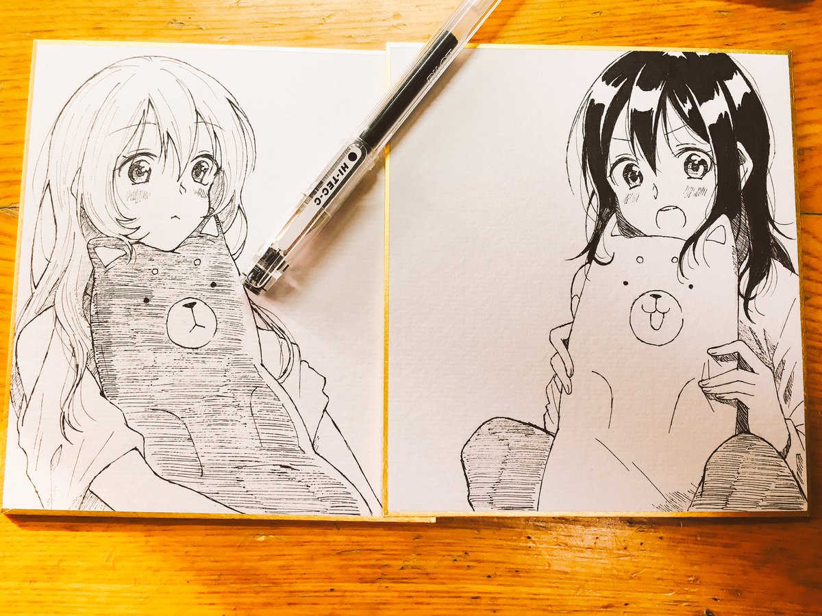 書き損じが怖くて追加で買ったやつ結局使わなかったので落書き。 