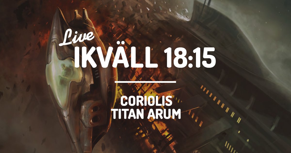 rollspelsmandag's tweet photo. Ikväll 18.15 blir det rymdopera och fummelslag omvartannat när vi spelar Coriolis och andra delen i kampanjen Titan Arum. Ett uppdrag vars utgång påverkar maktbalansen i den tredje horisonten har givits våra huvudpersoner. #rollspel https://t.co/J2UdV6AuK0