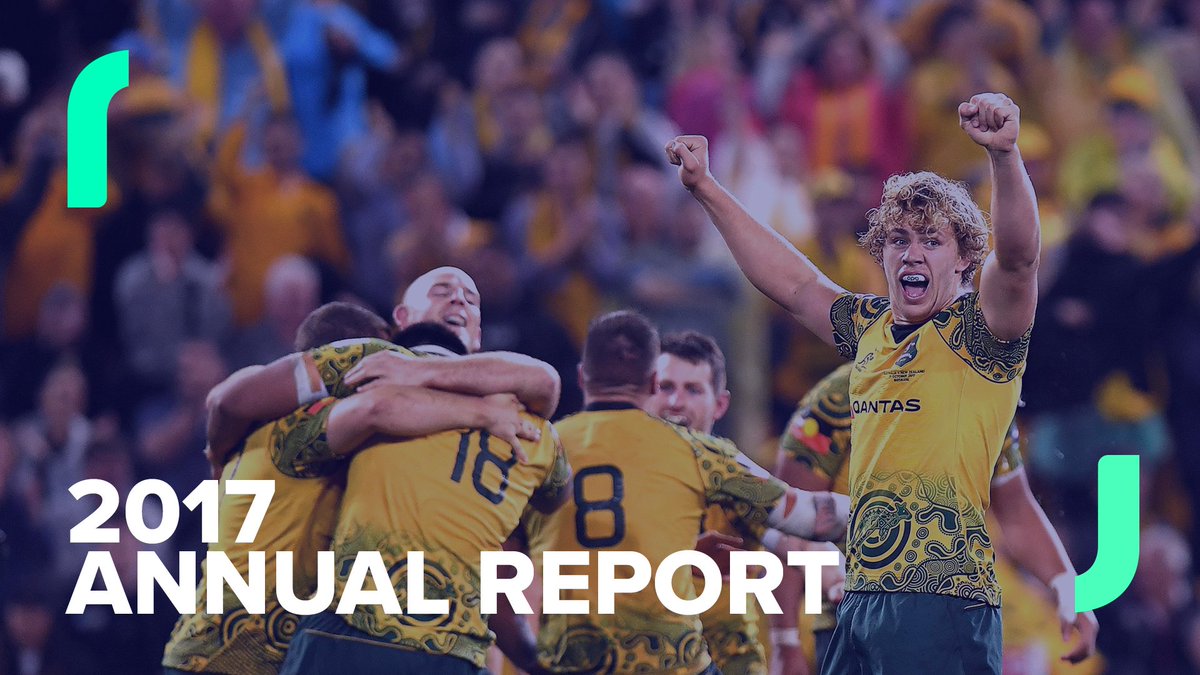 .<a href="/RugbyAU/">rugbyau</a> today announced its 2017 results at its Annual General Meeting, held at the Rugby Australia Building in Sydney.

Read the Media Release here: bit.ly/RugbyAU_AGM

View the Annual Report here: bit.ly/RugbyAU_2017AP