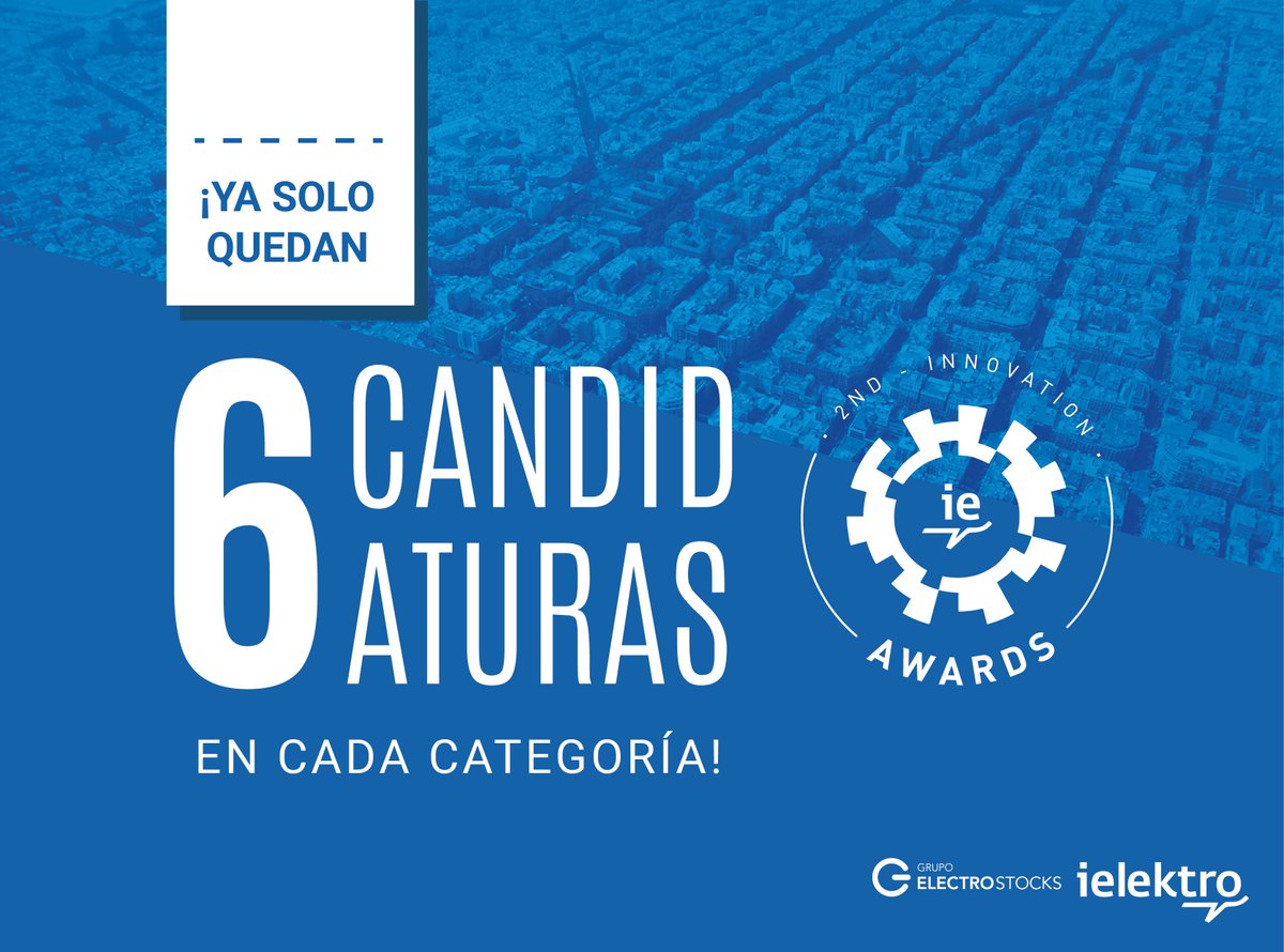 Estos son los Finalistas a "Empresa Instaladora del año"

ielektro.es/2018/04/09/138…

- ACTUA21
- GRUPO SOLER
- PENTADOM
- MASALÓ
- EL RUSO ELECTRICIDAD
- MAYNOU