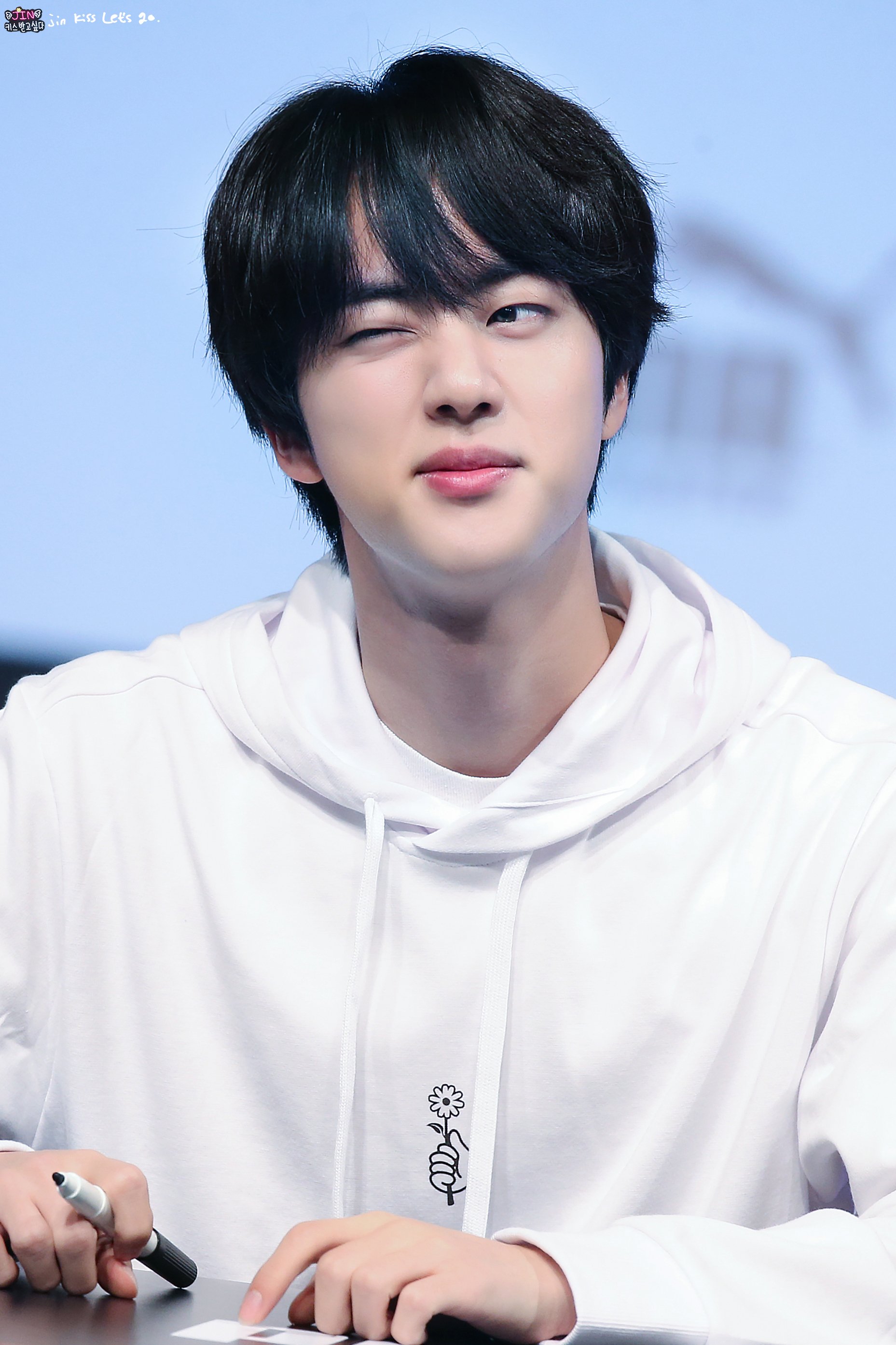 BTS Jin Updates on X HQ 180408 Puma Turin Fansign cr. jinkissletsgo JIN BTS https t P5rxDeBiU2 X