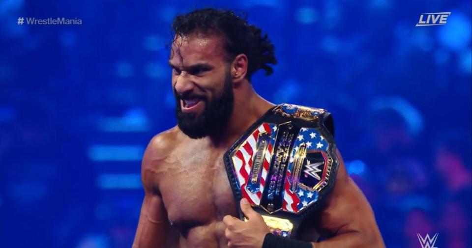 iarpitpandey's tweet photo. Modern Day Maharaja Jinder Mahal becomes WWE United States champion at WrestleMania 34 beating Rusev, Randy Orton and Bobby Roode in a Fatal 4 Way Match. @JinderMahal @WWE @RandyOrton @RusevBUL
#WrestleMania34 #JinderBuriedRusevDay #JinderMania #JinderMahal #NewOrleans https://t.co/7OHqoroY8l