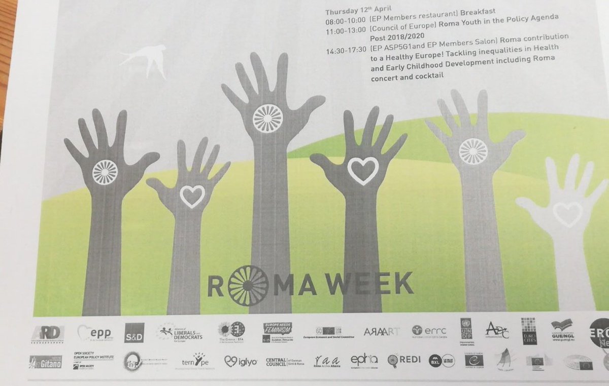 #RomaWeek in #Brussels with @ENAREurope  @ERRCtweets @IGLYO @SorayaPostFi @ternYpenetwork @EPHA_EU Addressing #Anti-Gypsyism with all powerful ##Rroma communities