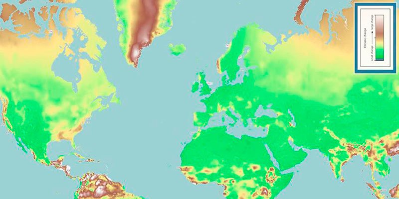 FundacionECOTIC's tweet photo. #ClimateEx es un nuevo mapa interactivo elaborado en la @UofCincy que muestra las partes del mundo que han resultado más afectadas por el #CambioClimático, y prevé cuáles serán las más afectadas en los próximos 50 años https://t.co/Wgzq6kPJzK https://t.co/od25a0voUR