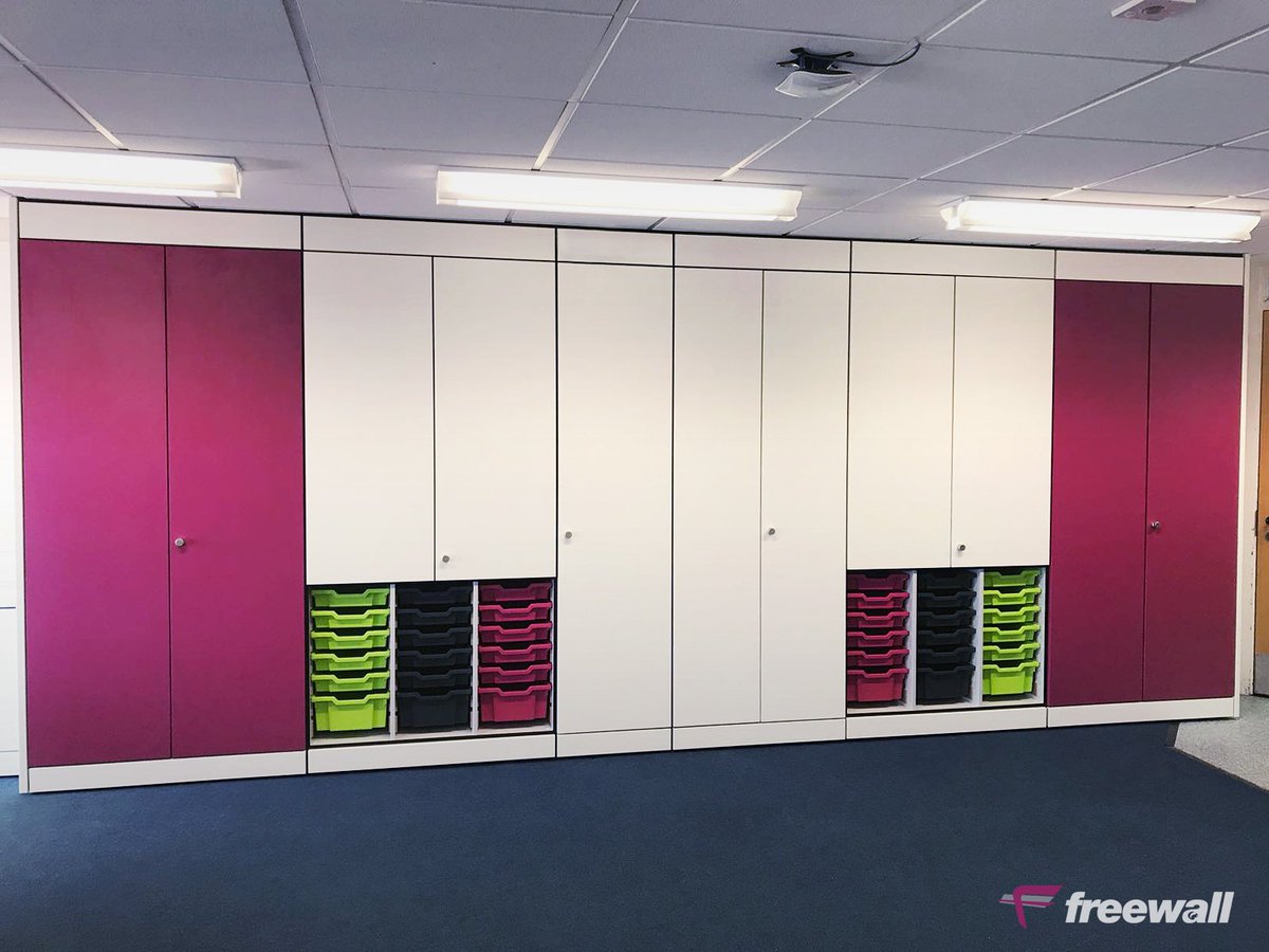 FreewallSystems's tweet image. 📚Check out this #Teachingwall storage configuration featured with: Writable Sliding Doors / Media Screen alcove / Teacher Desk / Meeting Pod / Tray Storage / Fuchsia highlights / and lots of hidden storage space. #BringYourStorageToLife
📞01403 785 985 ✉sales@freewall.co.uk