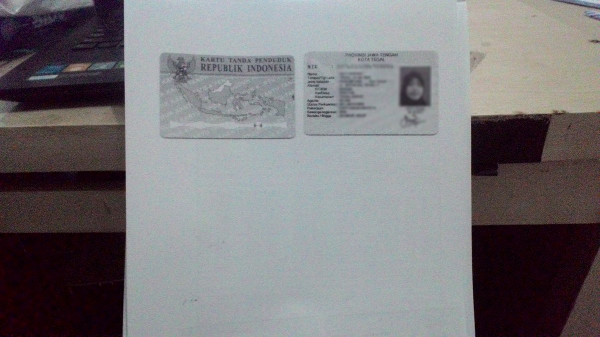 Belakang Ktp Indonesia