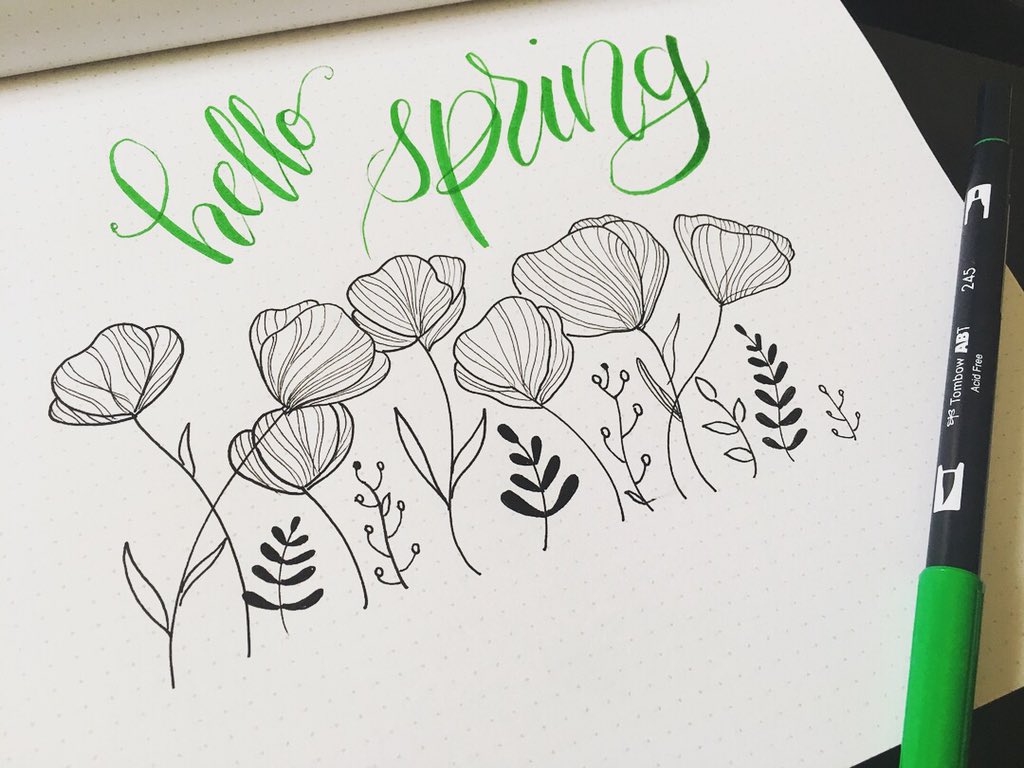 ShivaniAurora's tweet photo. Oh Hello Spring! Feels so good to have the sunshine back #weekendtheraphy #beginnercalligraphy #oddlysatisfying #floralinspiration https://t.co/eRSE4ypat0