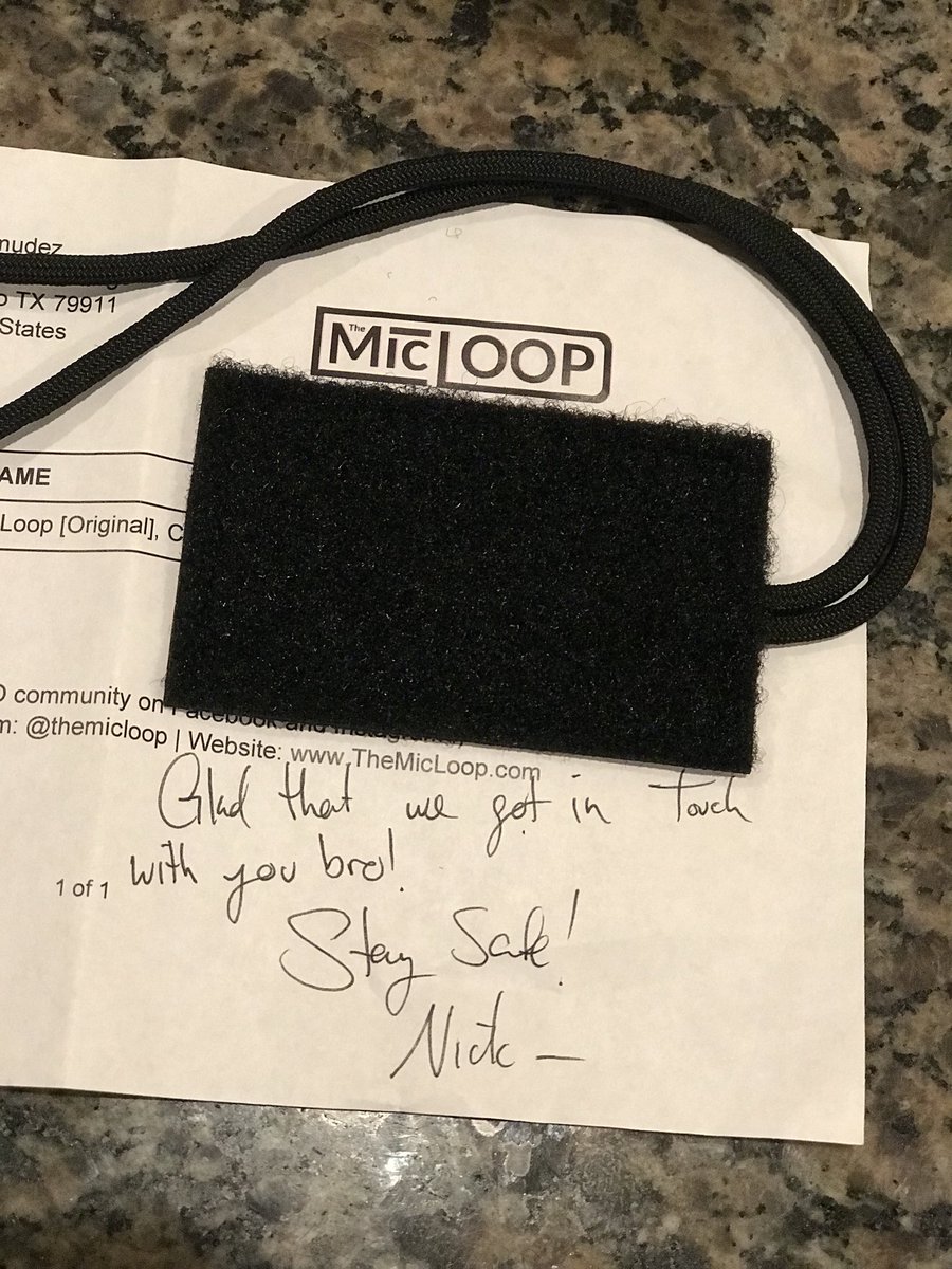 A huge THANKS to <a href="/TheMicLoop/">The Mic Loop</a> for reaching out to me, after watching one of my clips on #livepd !! I’ve used my new mic loop for several days, and it works awesome! Appreciate the support guys!