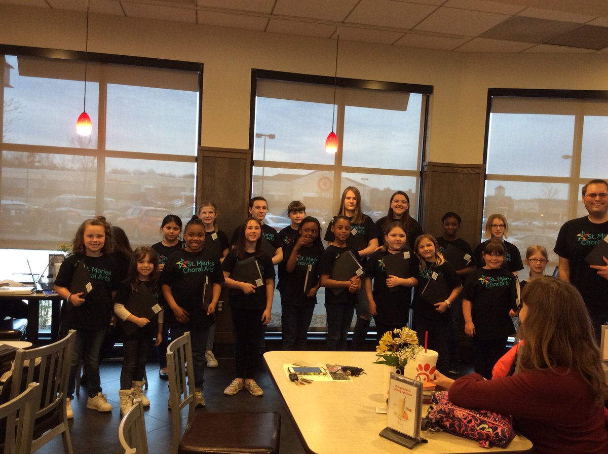 stmariescc's tweet photo. Thanks to everyone coming out to support CCC both at Chick-fil-A and the Lex Park ArtsPark Cherry Blossom Festival!! Our next performance is on Saturday, April 28th at the Kids Expo at the 5 South Event Center in Callaway, MD at 2pm. Visit https://t.co/e8a8hwPiPy for more info. https://t.co/N0gDFgU4g1