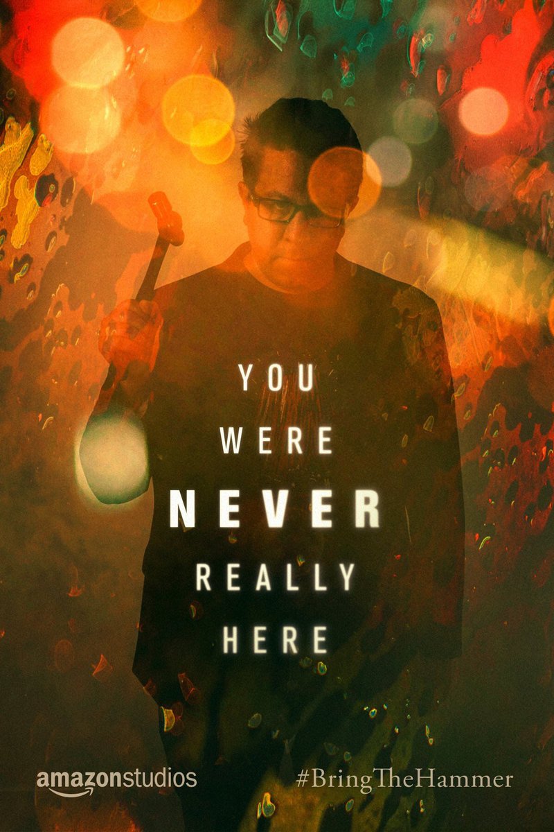 Saslow_Scott's tweet photo. The Taschen Gallery is doing a You Were Never Really Here exhibit, featuring framed photos and screenshots, props, and as you’ll see in the third pic, a photo booth. 😁 #youwereneverreallyhere #bringthehammer #taschengallery #artgallery #artshow #tributeshow #movieprops #taschen https://t.co/XdlQEvp4Pk
