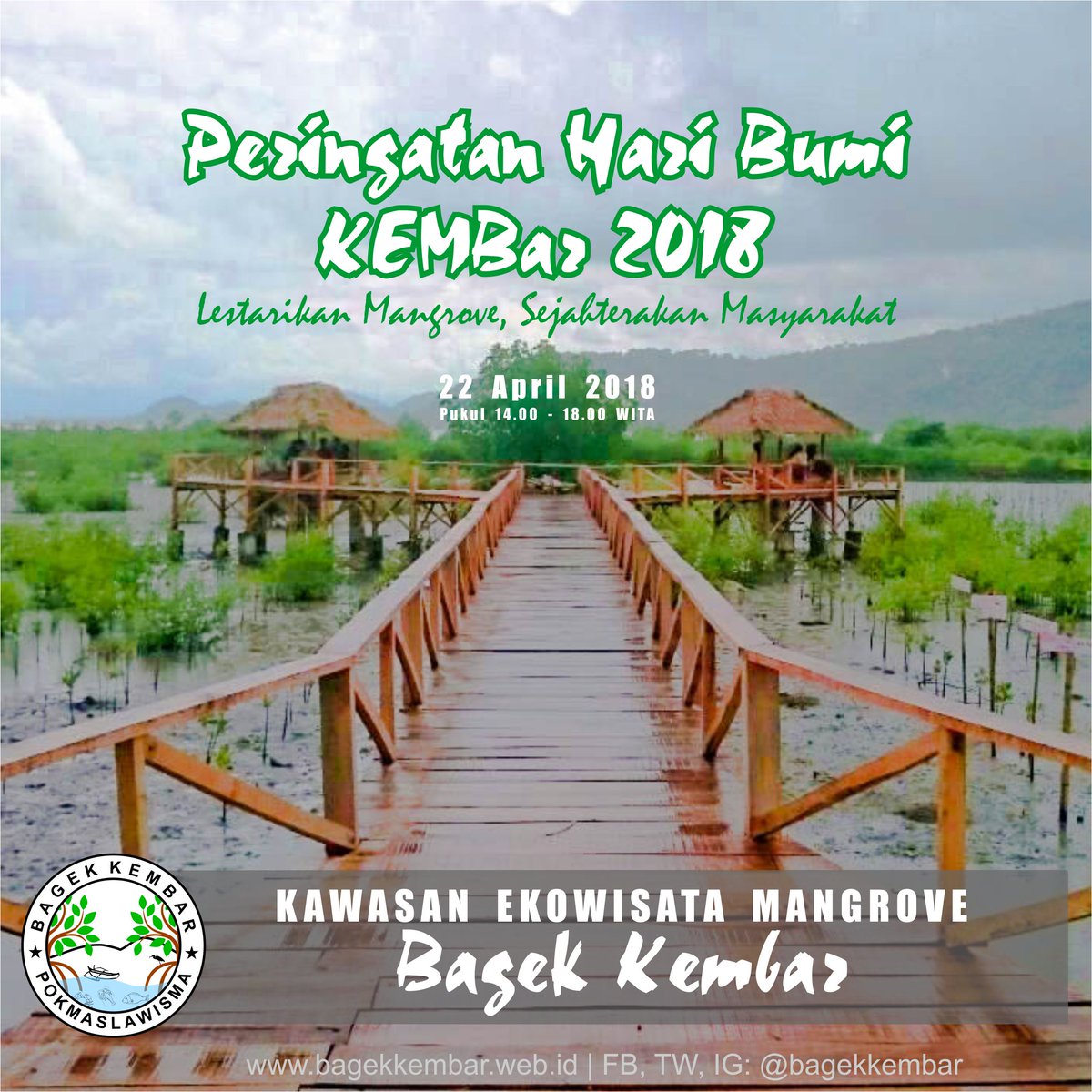 bagekkembar's tweet photo. Meriahkan Peringatan #haribumi2018 di KEMBar, kawasan #ekowisata #mangrove #bagekkembar, 22 April 2018. https://t.co/e740nPBACW @bagekkembar https://t.co/Qm3gtddqcs