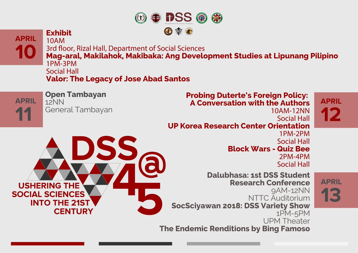 UPMDevSoc's tweet photo. Dare to join as we take on the challenges posed by 21st-century realities!
#DevelopmentForWhom #SocSciForWhom #DSSAT45 https://t.co/UsBLwZtQ87