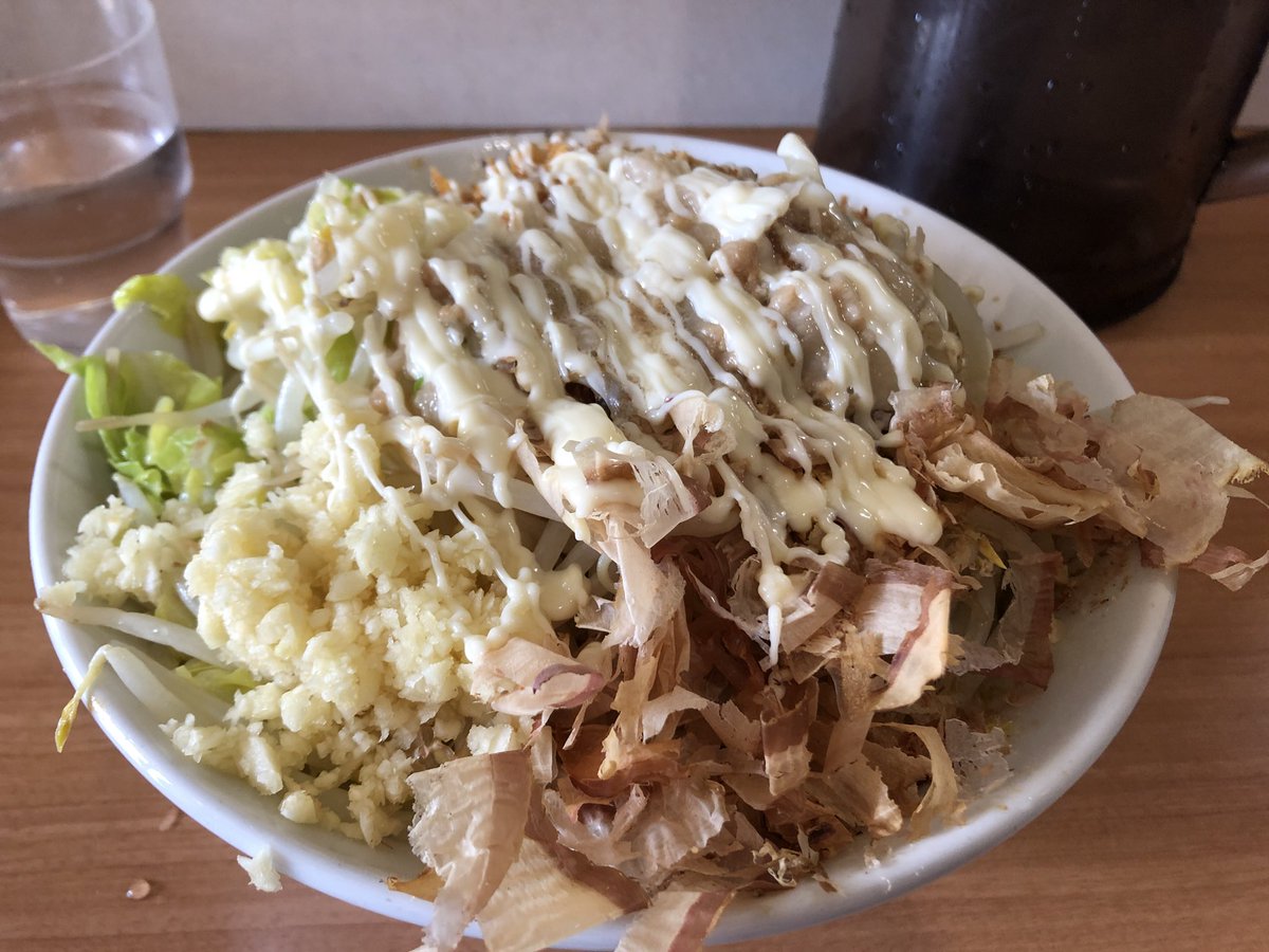 Sfc二郎愛好会 Twitter પર 活動報告 豚星 小ラーメン汁無し ニンニクアブラマヨネーズ 食べログ3 78の名店 着丼と同時に名物の豚 を掘り出し パクリ プリップリの神豚 ウンメェ トッピングの鰹節やフライドオニオンで野菜を喰らいながら麺を啜ると マヨネーズ Sfc二郎愛好会 Twitter પર 活動報告 豚星 小ラーメン汁無し ニンニクアブラマヨネーズ 食べログ3 78の名店 着丼と同時に名物の豚 を掘り出し パクリ プリップリの神豚 ウンメェ トッピングの鰹節やフライドオニオンで野菜を喰らいながら麺を啜ると マヨネーズ