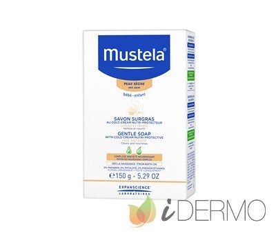 JABÓN EN BARRA PIEL SECA CON COLD CREAM #Mustela ow.ly/JQR030j7MPt 
Al entrar en contacto con el agua, forma una espuma suave y untuosa con un delicado aroma Mustela. Se enjuaga fácilmente y deja la piel de tu bebé suave y tersa.