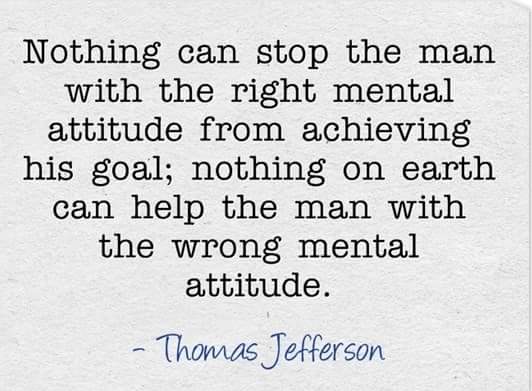 CKirubi's tweet photo. This has got to be one of my favorite quotes. It can never gets old. The right attitude will get you very far. Good morning. #AskKirubi https://t.co/AJ2NnNirSu